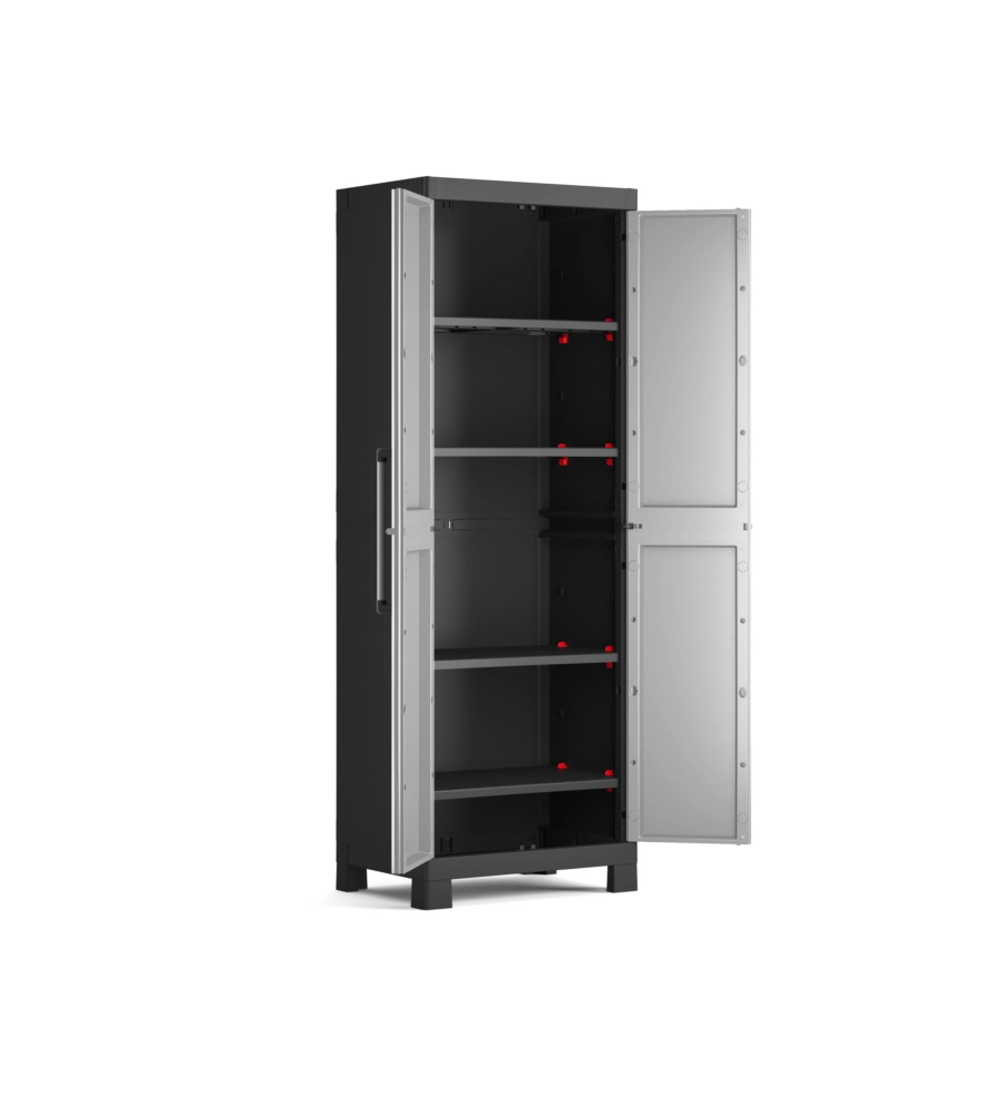 ARMADIO IN RESINA ALTO KETER "DETROIT" GRIGIO, 65X45X182 CM
